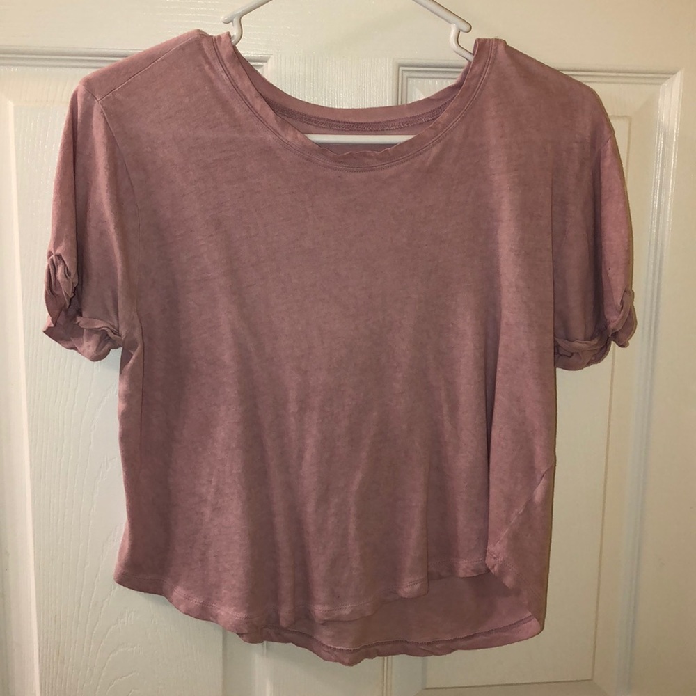 semi- crop t-shirt